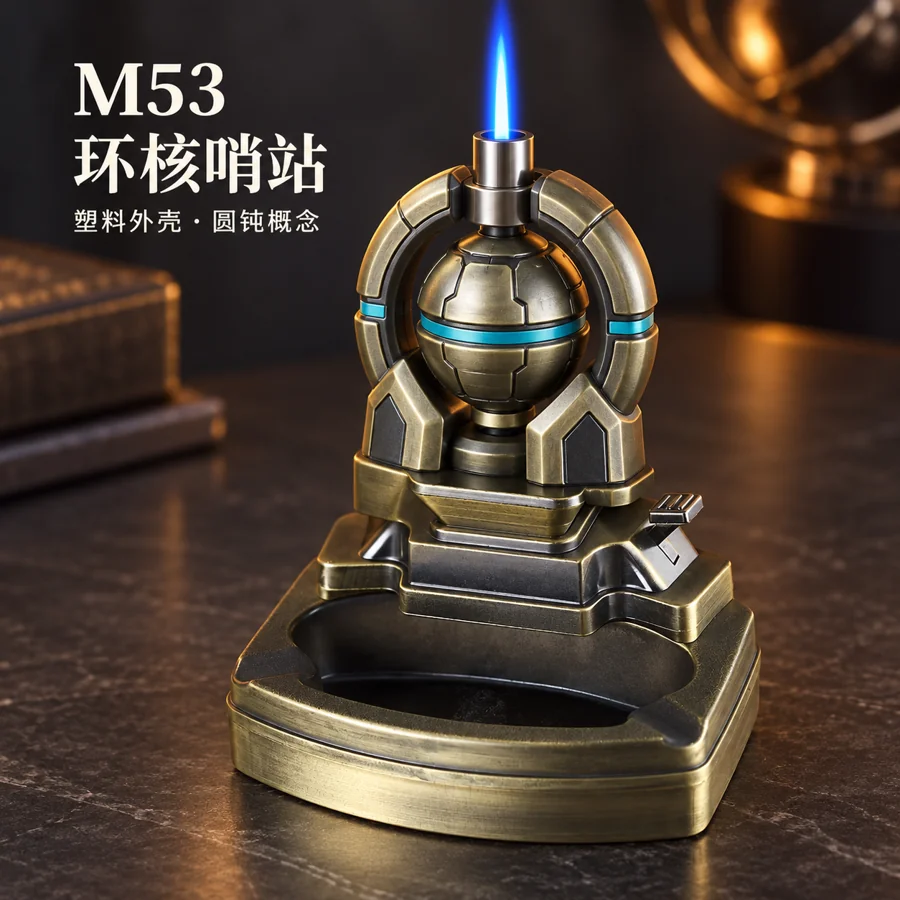 M53 环核哨站，厚拱环、球形舱、双侧支座